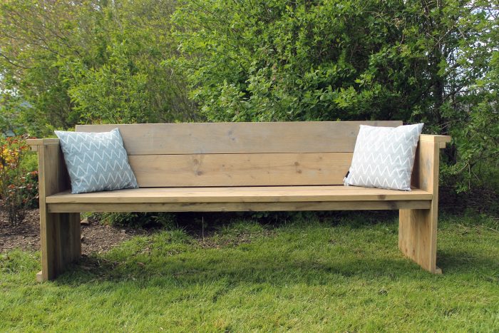 Gartenbank aus Altholz