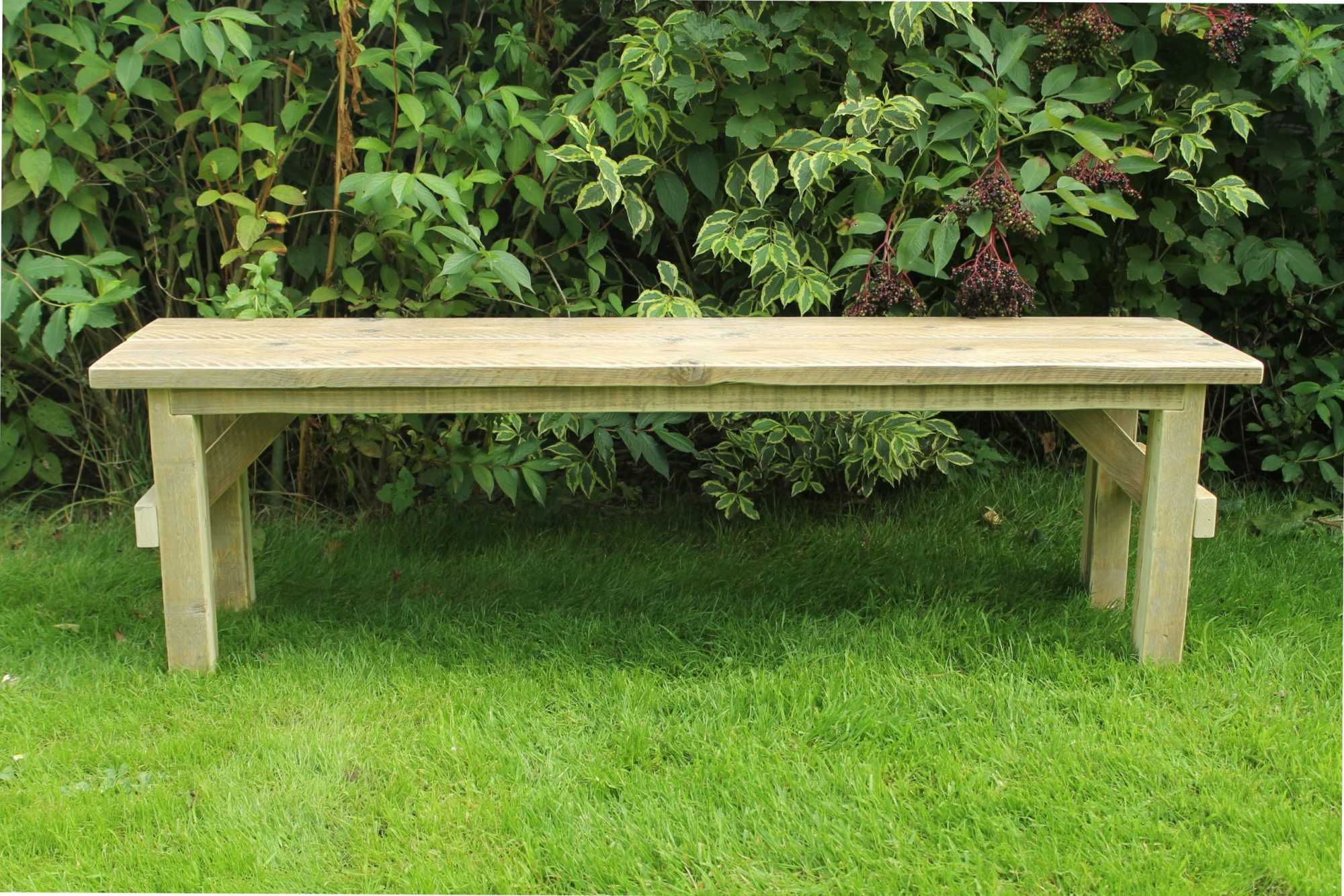 Holzbank für den Garten